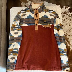 Simply Southern Multicolor Aztec Fleece Pullover